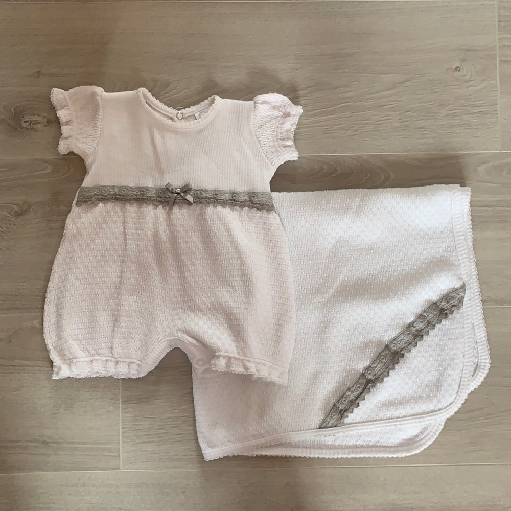Paty Romper and Blanket Set